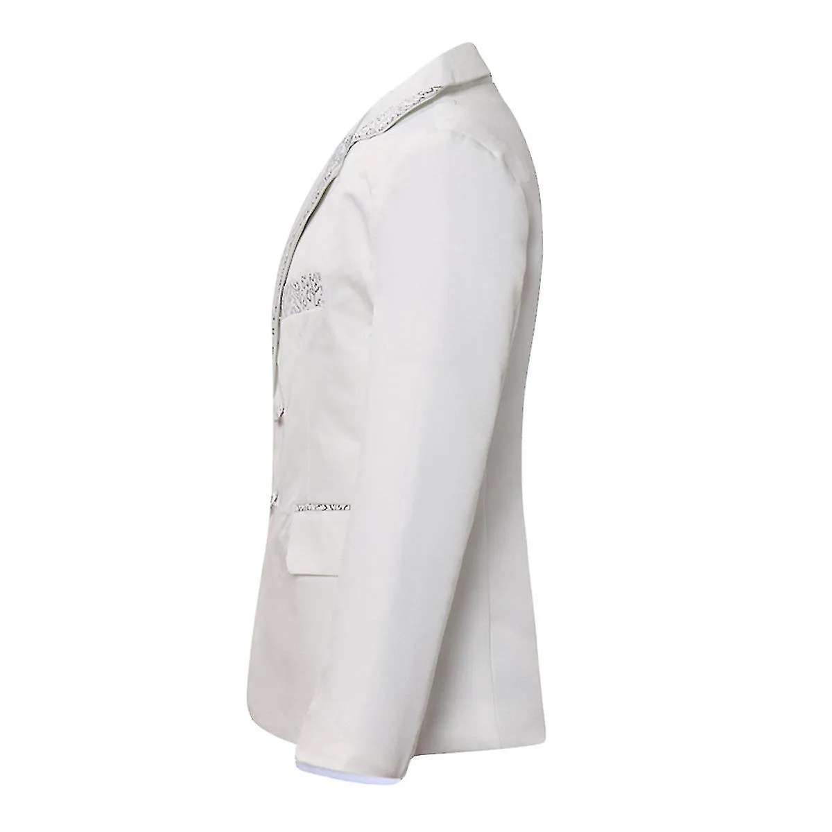 Trajes de ajuste delgado para niños 4 piezas Blazer Chaleco Pantalones Pajarita Fiesta de bodas Prom
