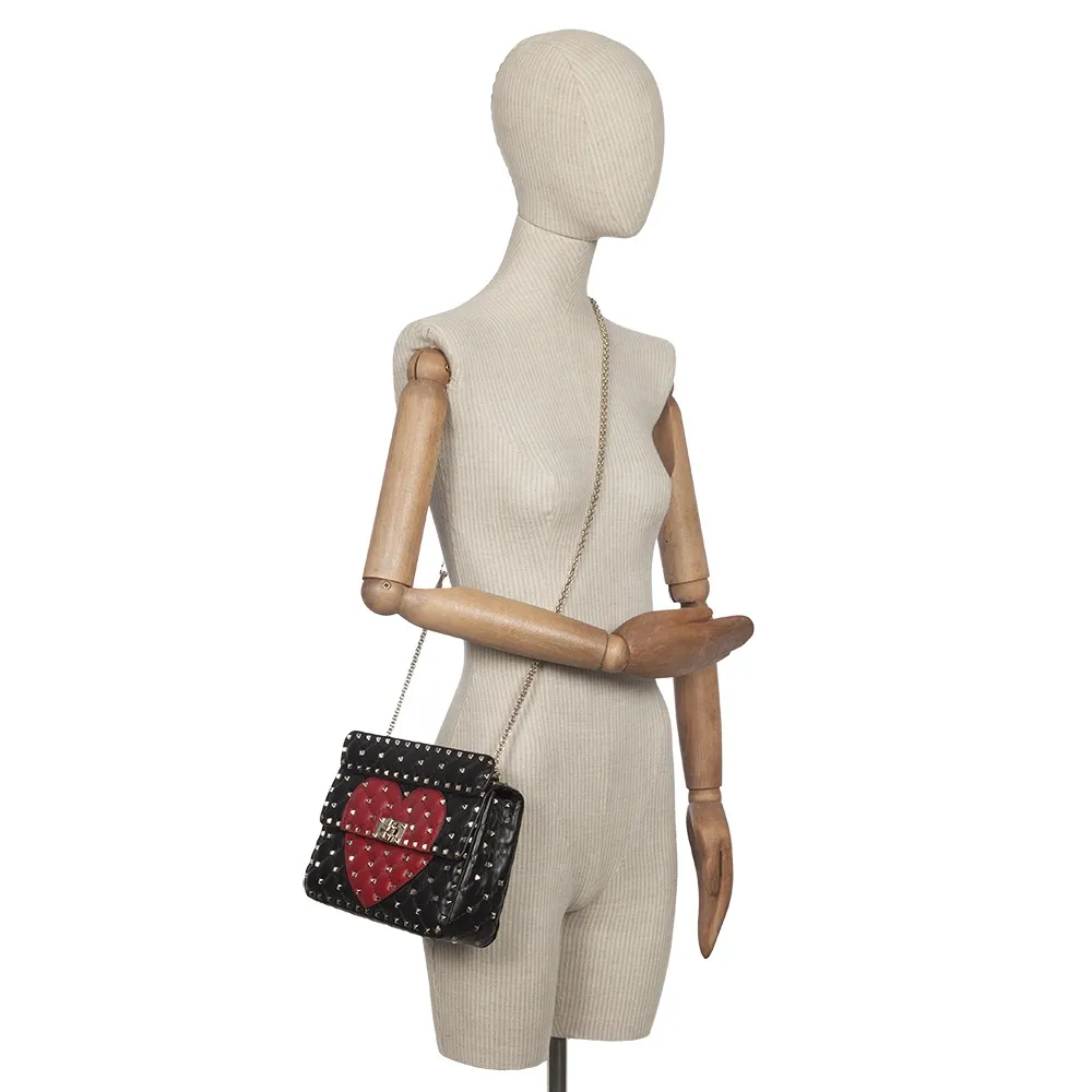 Valentino Bolso Spike Rockstud Heart