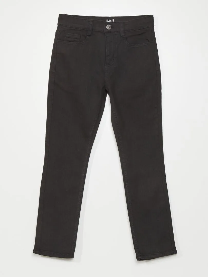 VAQUERO SLIM CON 5 BOLSILLOS  NEGRO