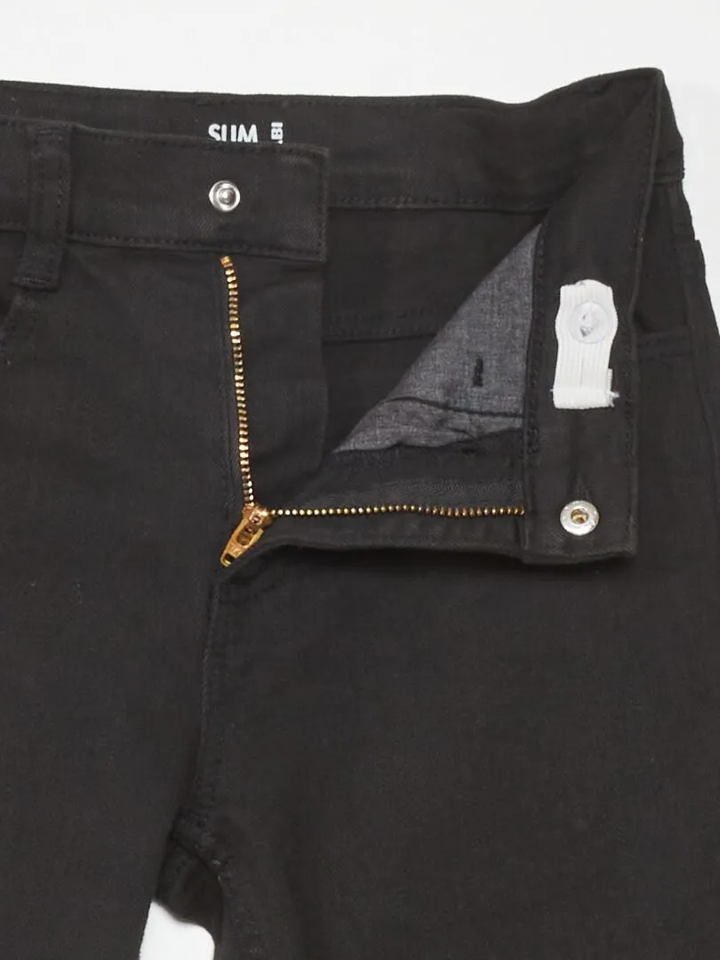VAQUERO SLIM CON 5 BOLSILLOS  NEGRO