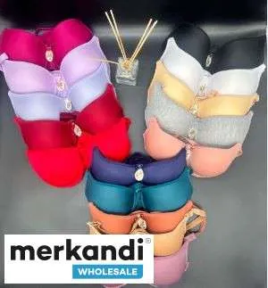 Venta al por mayor de sujetadores de mujer, de primera calidad, variedad colorida.
