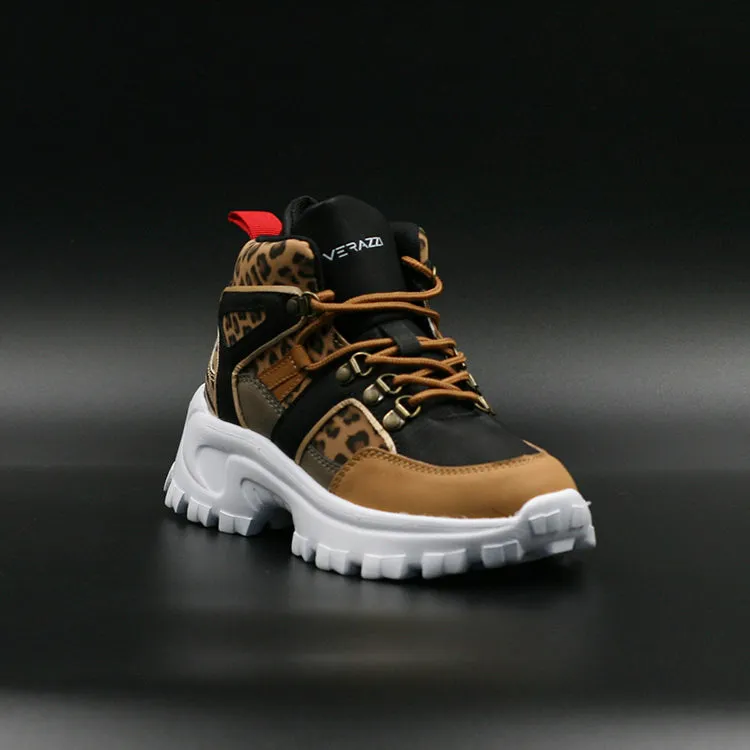 Verazzi Zapatillas C/Cordón Terraplen M/C Café Negro Nia Casual