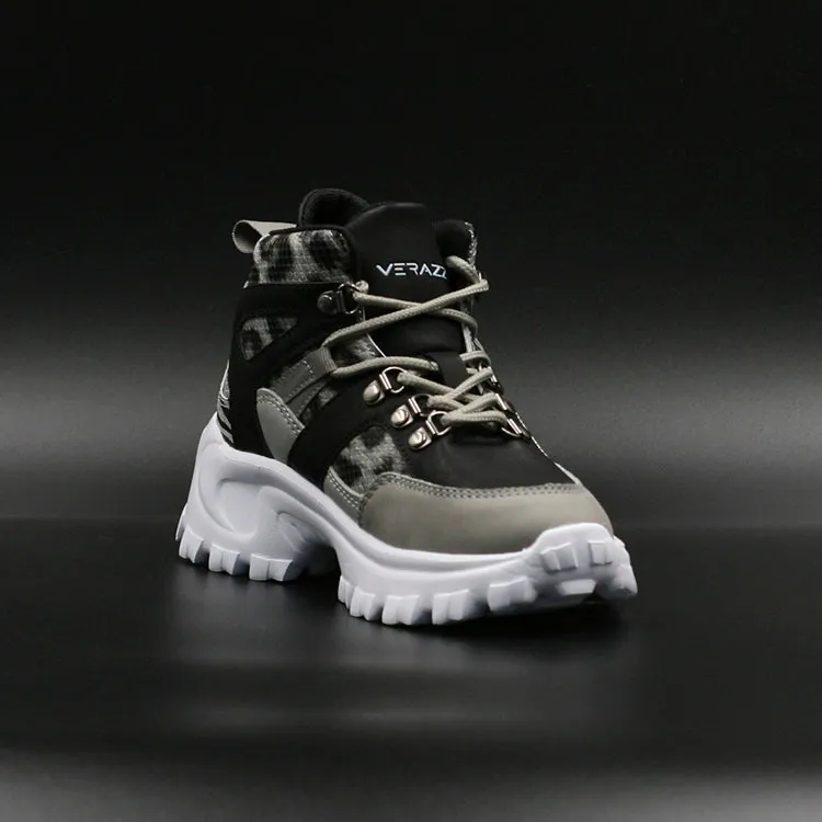 Verazzi Zapatillas C/Cordón Terraplen M/C Gris Negro Nia Casual