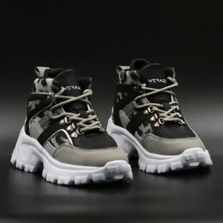 Verazzi Zapatillas C/Cordón Terraplen M/C Gris Negro Nia Casual