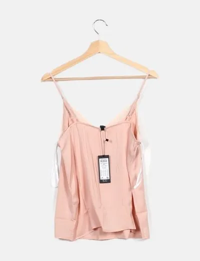 Vero Moda Blusa lencera rosa palo