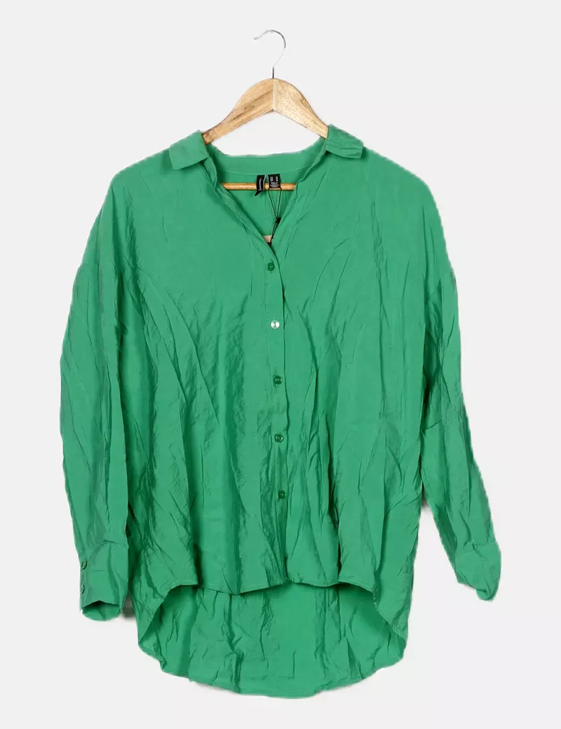 Vero Moda Camisa básica verde