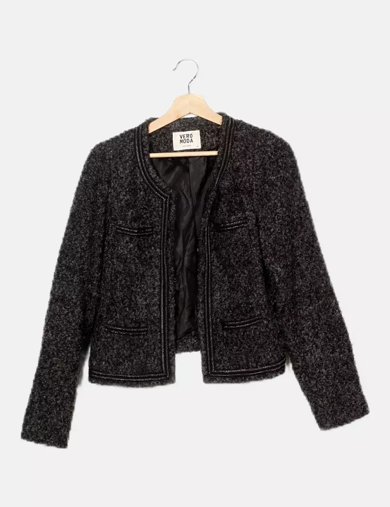 Vero Moda Cazadora punto gris