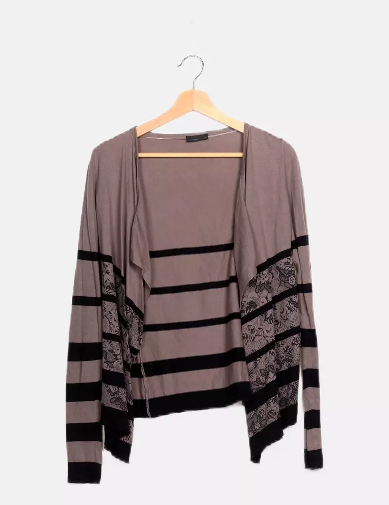 Vero Moda Chaqueta marrón bicolor
