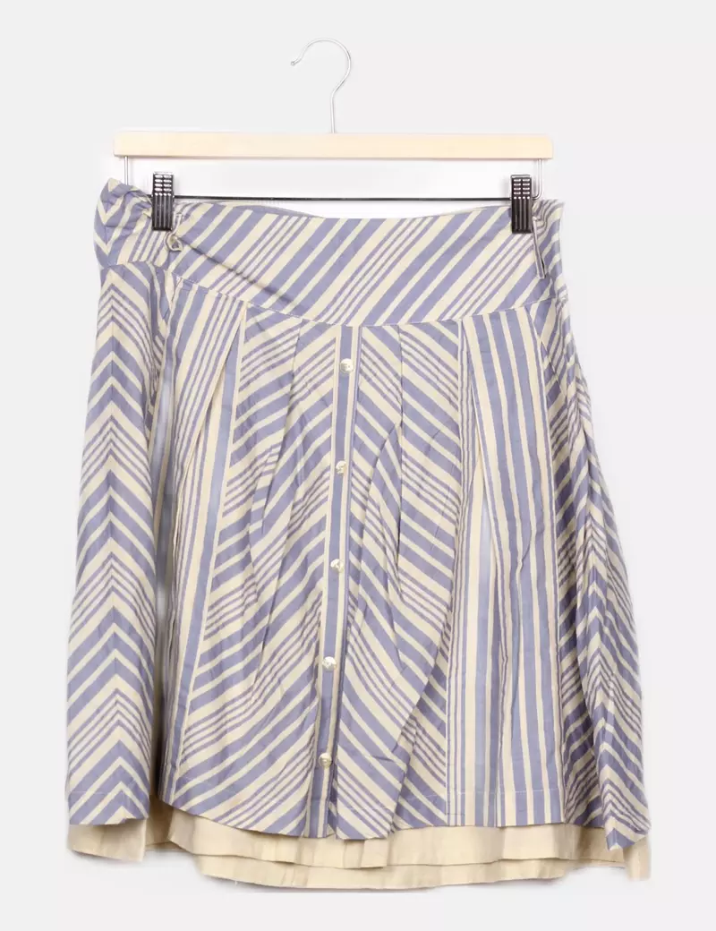 Vero Moda Falda bicolor estampada