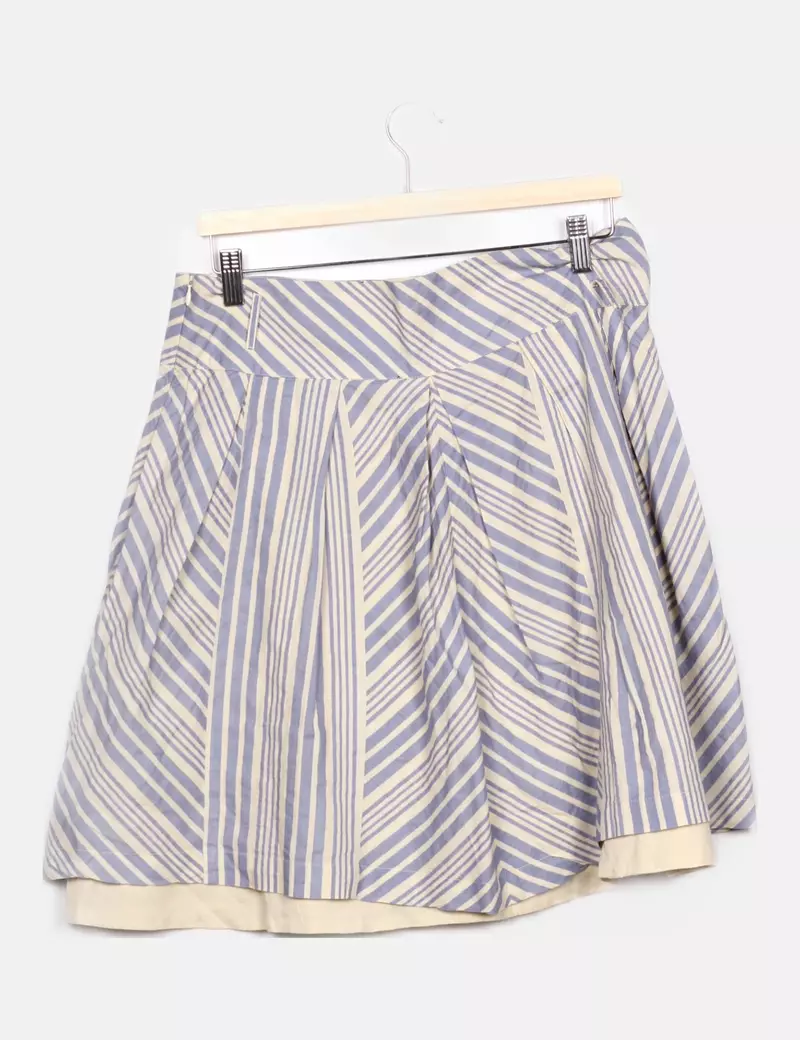 Vero Moda Falda bicolor estampada