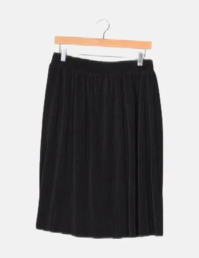 Vero Moda Falda negra plisada