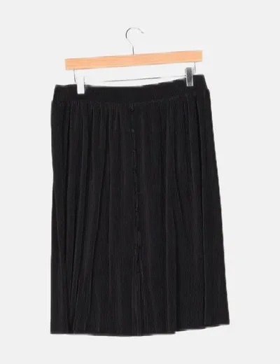 Vero Moda Falda negra plisada