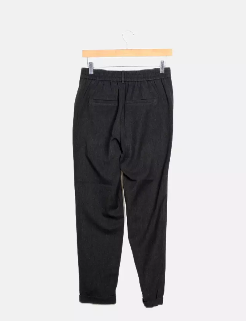 Vero Moda Pantalón chino gris oscuro
