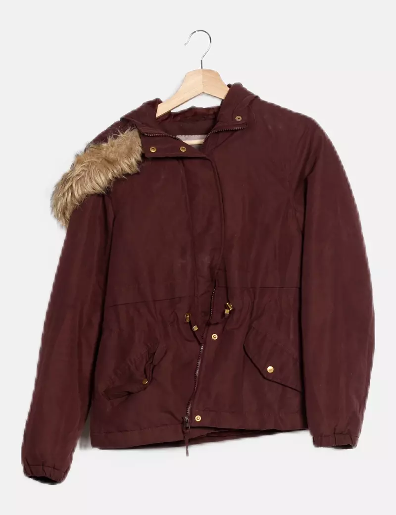 Vero Moda Parka burdeos