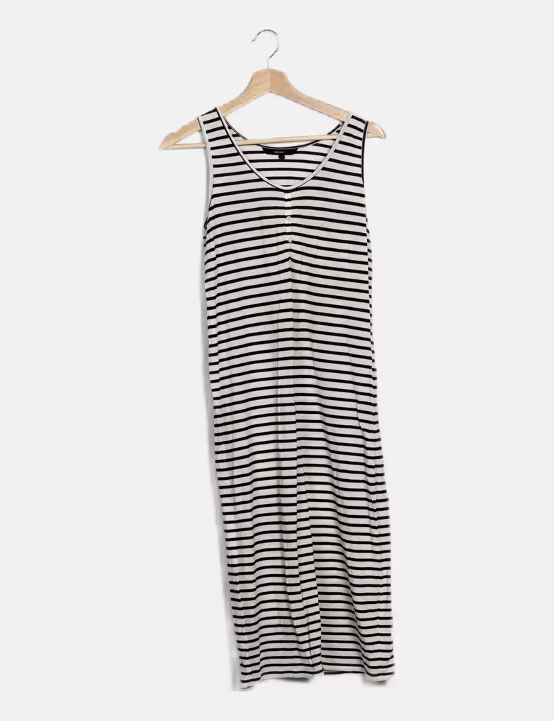 Vero Moda Vestido bicolor rayas