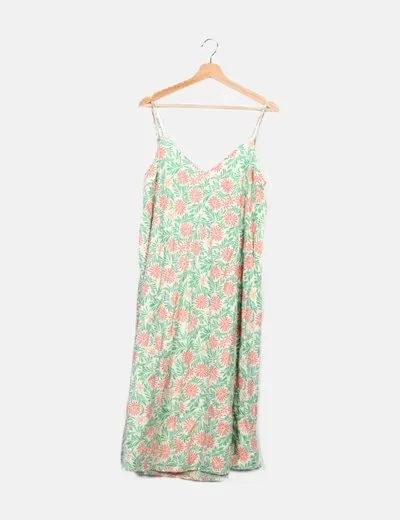 Vero Moda Vestido midi estampado floral multicolor