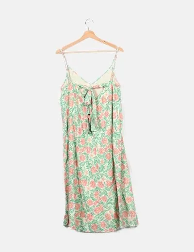 Vero Moda Vestido midi estampado floral multicolor