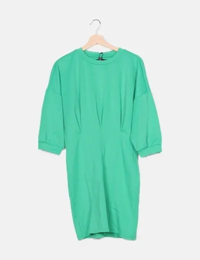 Vero Moda Vestido mini pinzas verde