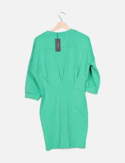Vero Moda Vestido mini pinzas verde