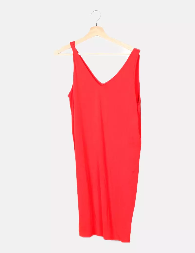 Vero Moda Vestido rojo básico