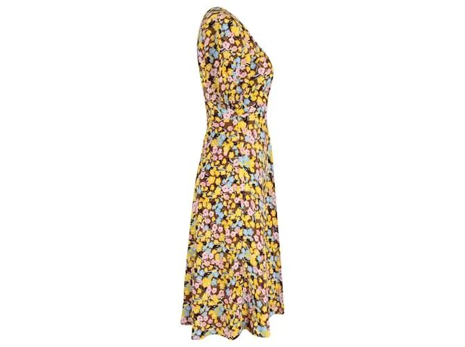 VESTIDO A MEDIDA CON FLORES DE DIANE VON FURSTENBERG 