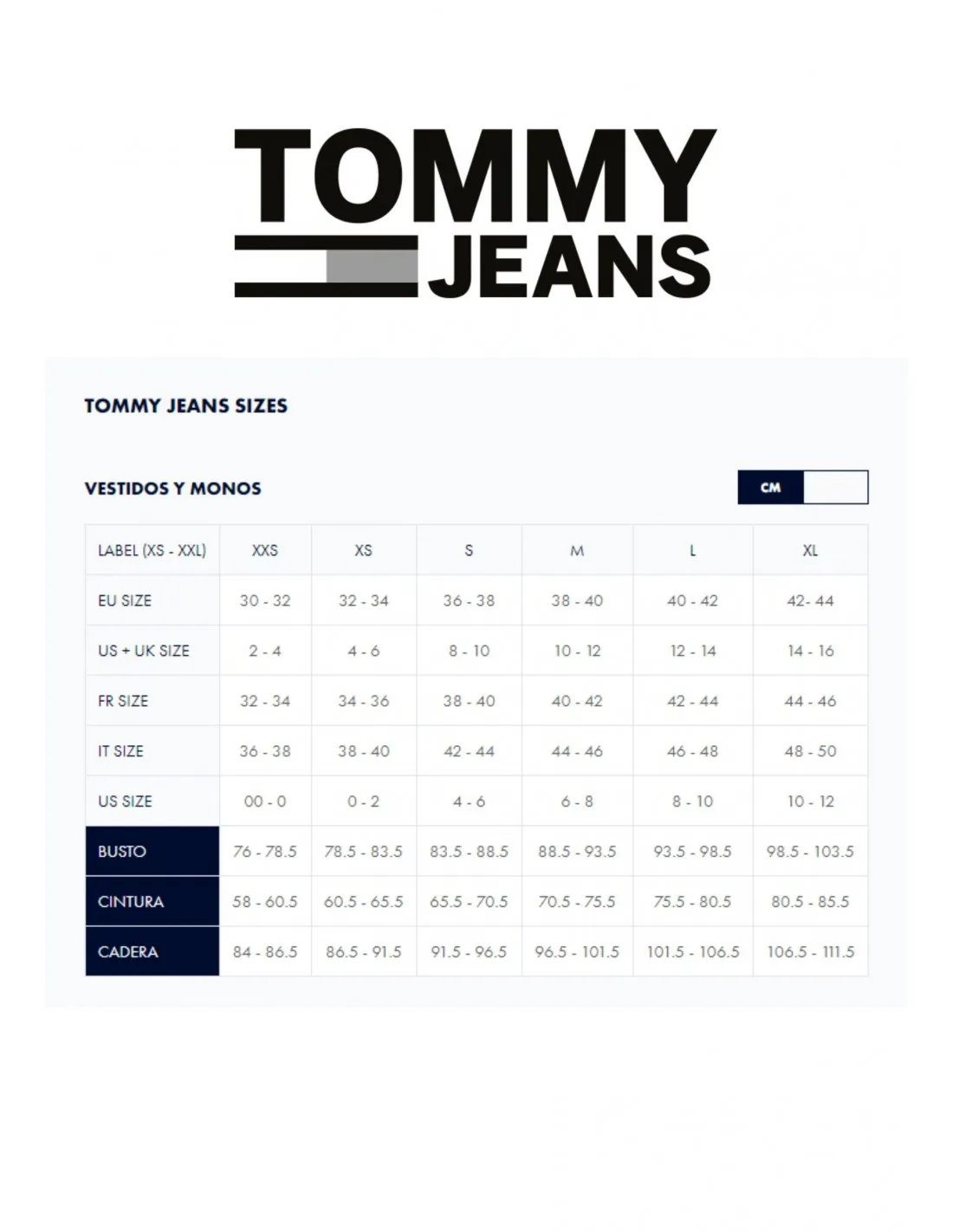 Vestido ajustado midi acanalado de Tommy Jeans