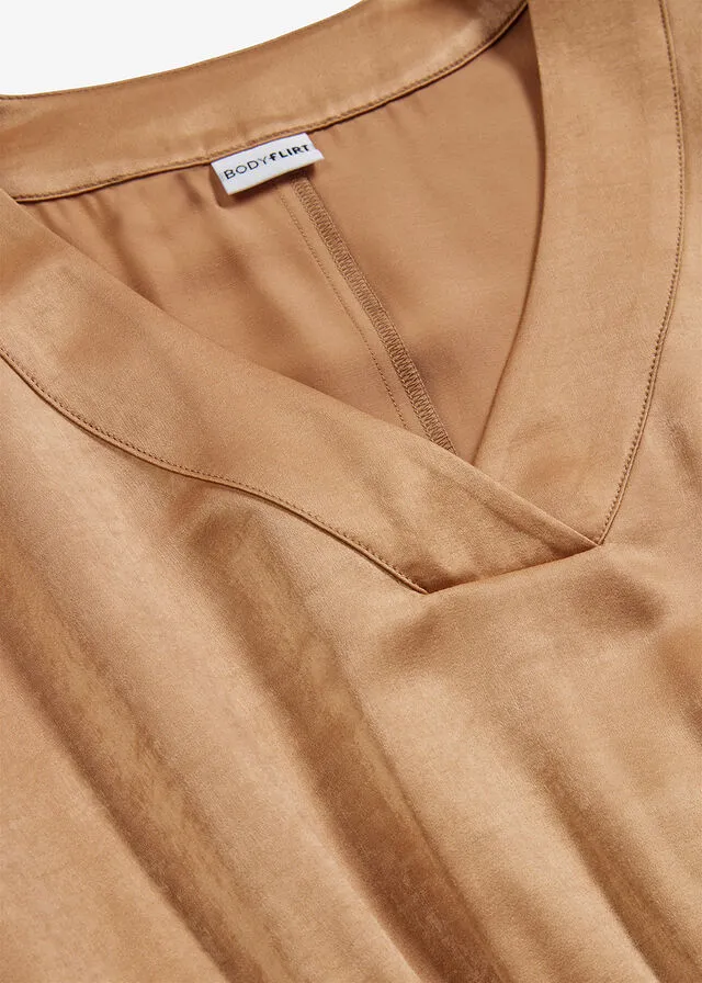 Vestido café con hielo