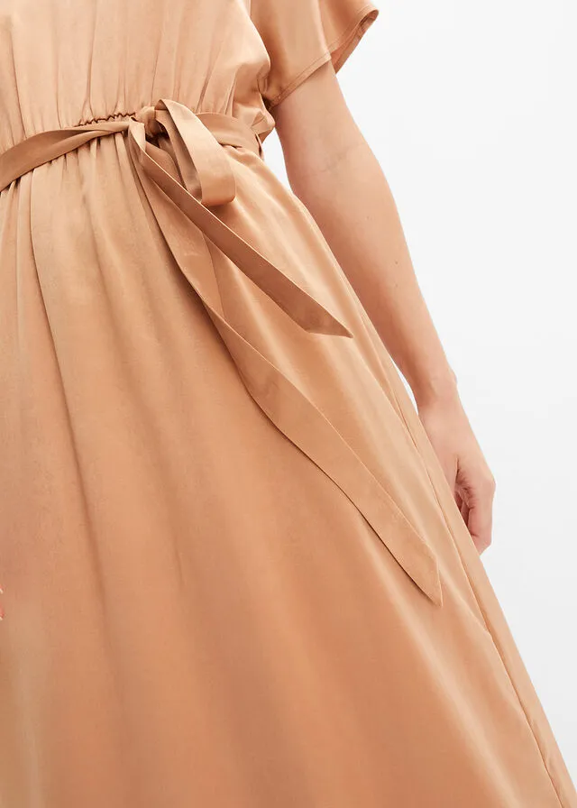 Vestido café con hielo