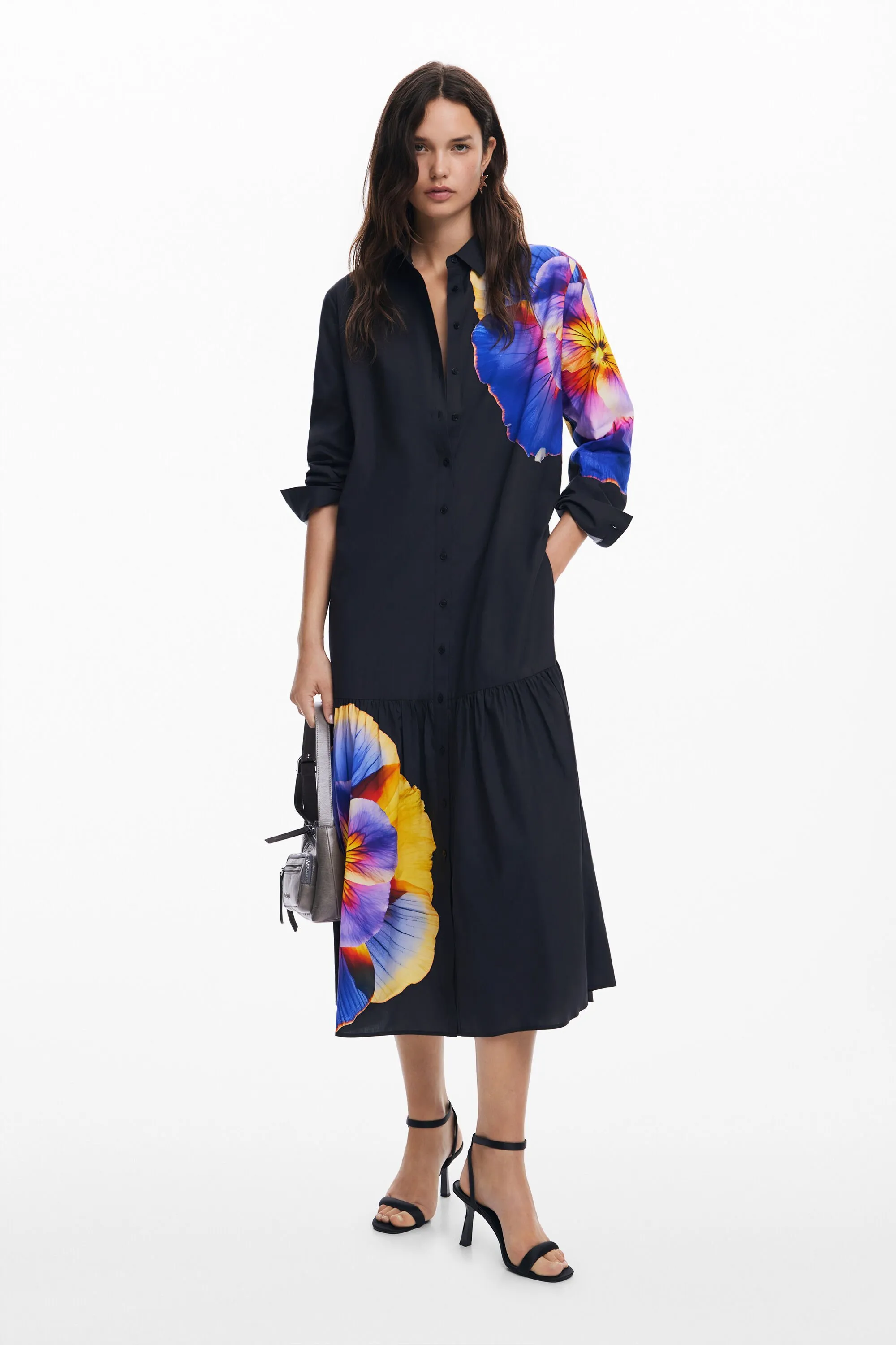 Vestido camisero flores M. Christian Lacroix