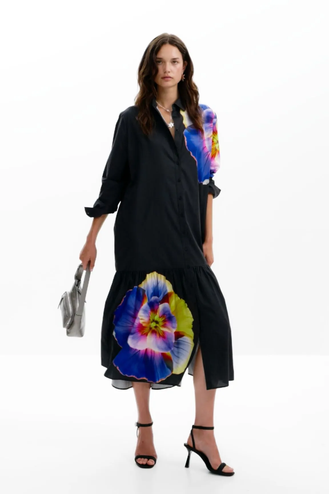 Vestido camisero flores M. Christian Lacroix