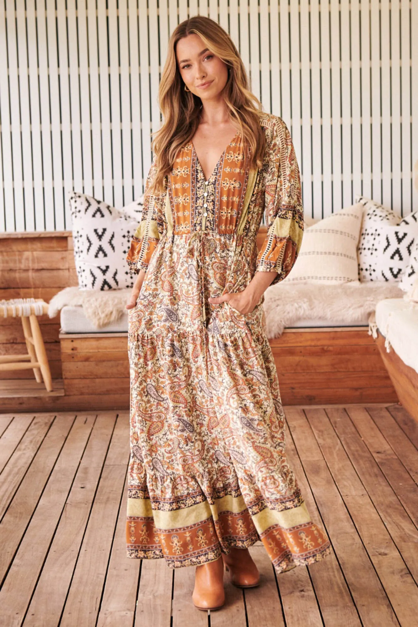 Vestido con abertura