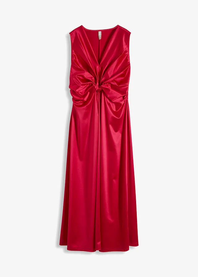 Vestido con nudo Rojo