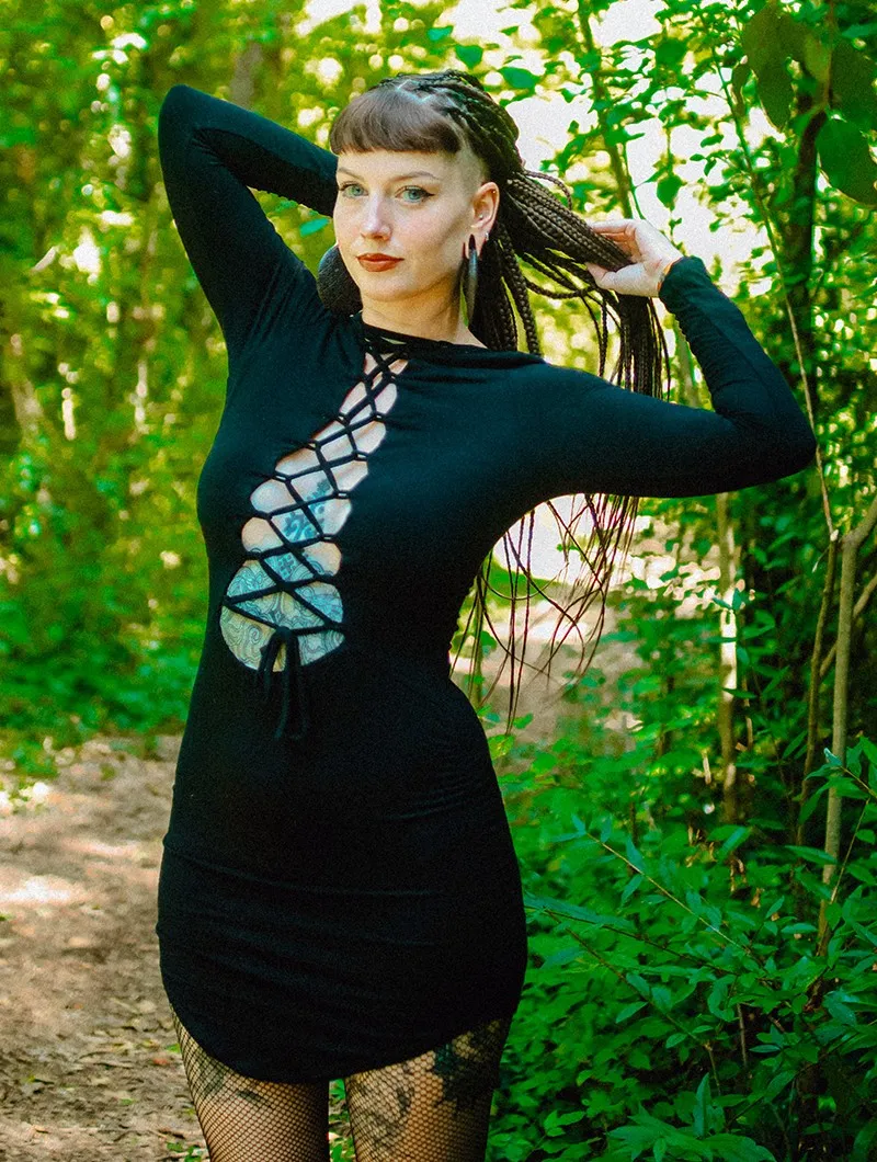 Vestido de mangas largas 
