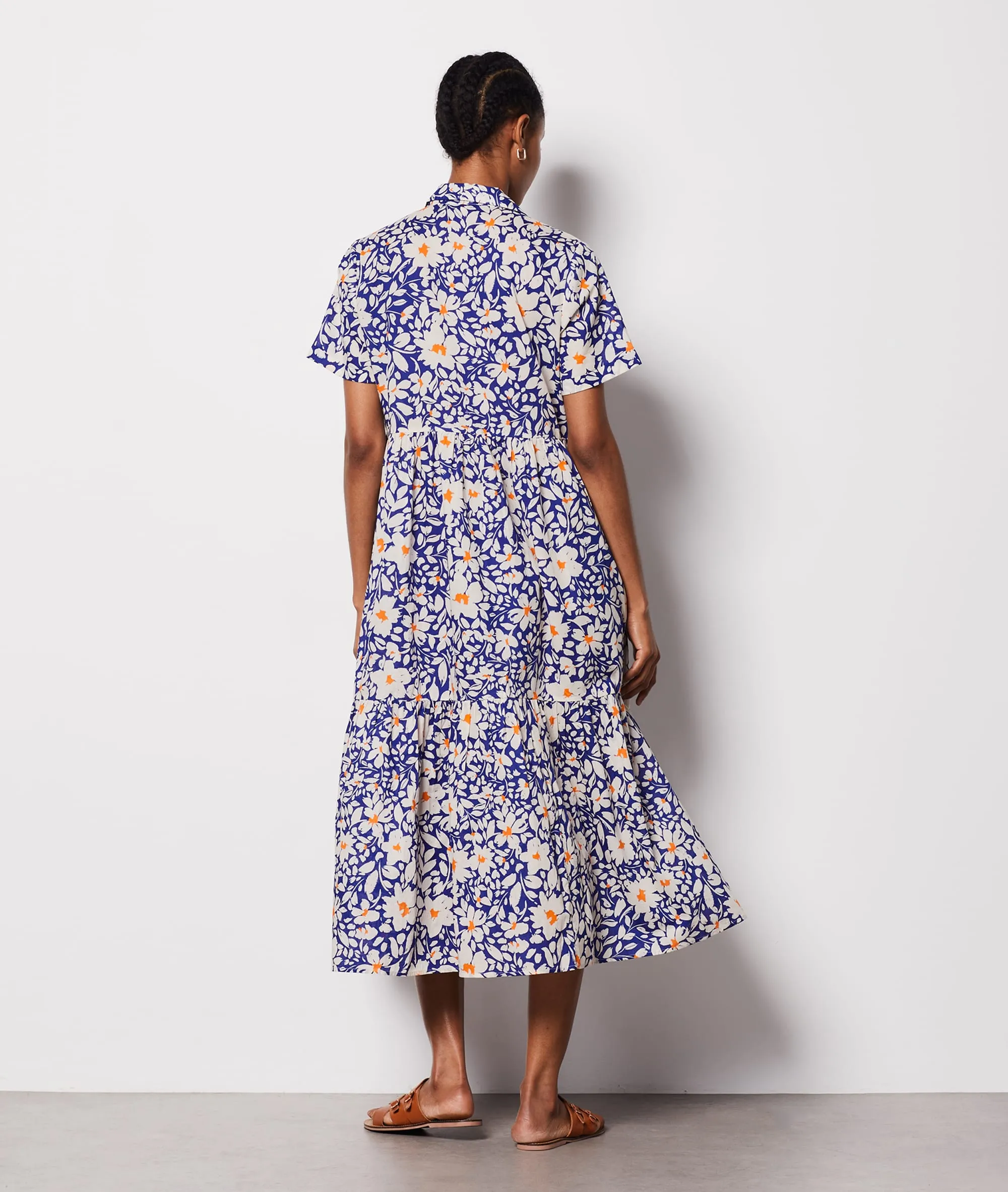VESTIDO ESTAMPADO FLORAL BABO IMP FD MARINE  ETAM