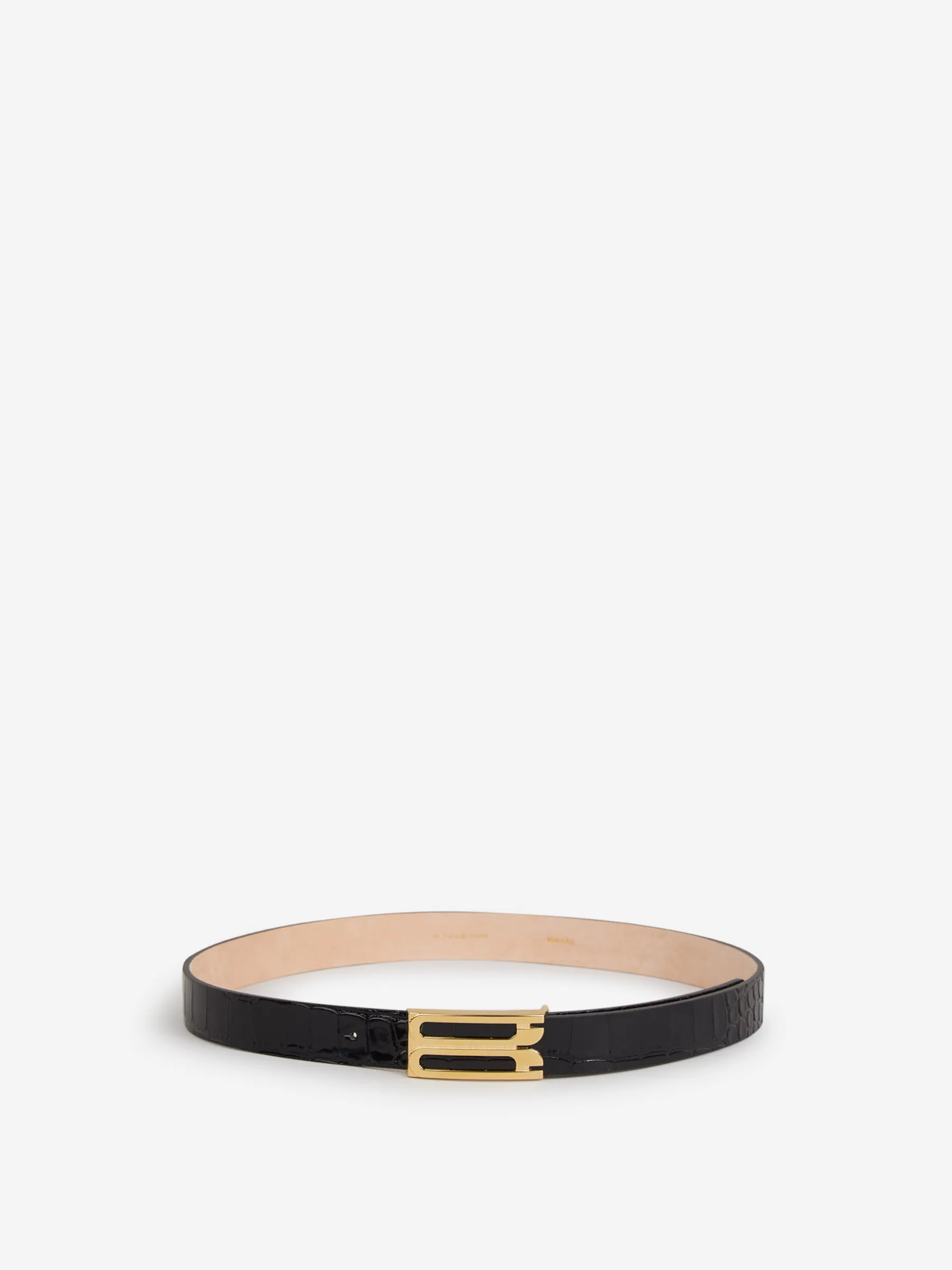 Victoria Beckham Cinturón Logo Piel