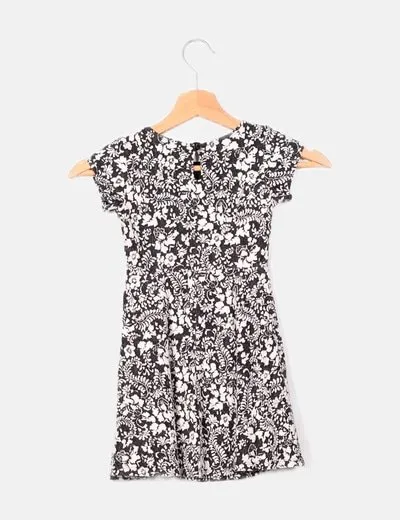 Young Dimension Vestido bicolor estampado floral