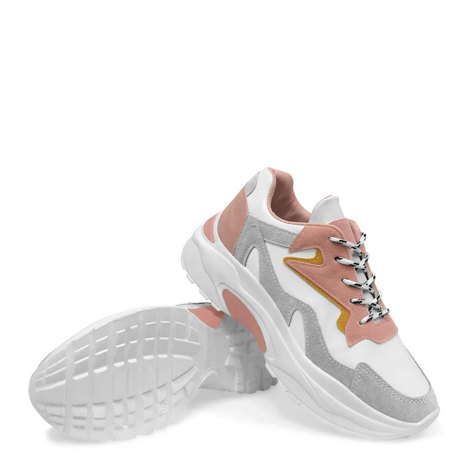 Zapatilla Mujer Chunky Tri Colores