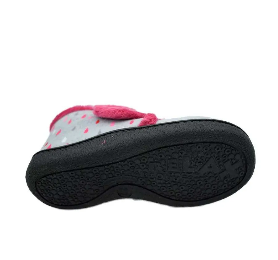 ZAPATILLA ROAL R12003 DE CASA PARA NIÑA CÓMODA PANTUFLA VELCRO ROSA HIPOS PLANTILLA EXTRAÍBLE DE PLUMAFLEX 26404
