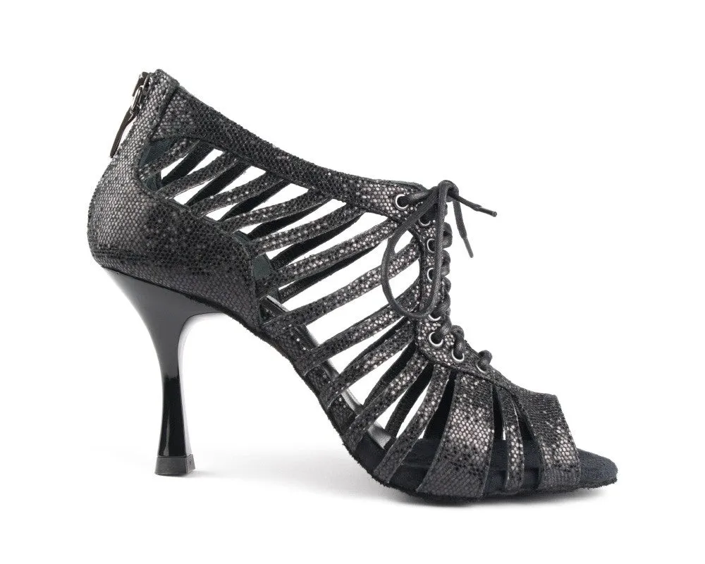 Zapatillas de danza PD812 PRO en glitter negro