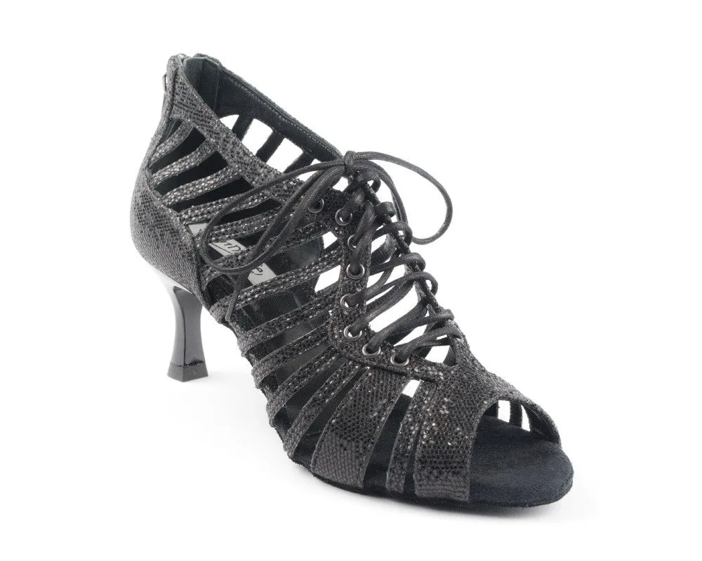 Zapatillas de danza PD812 PRO en glitter negro