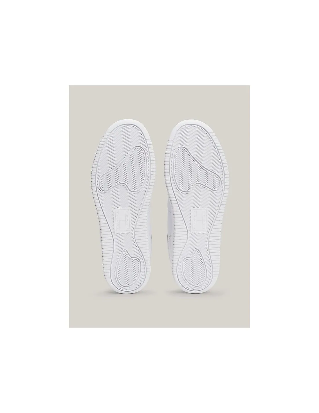 Zapatillas de piel finamente dentadas de Tommy Jeans