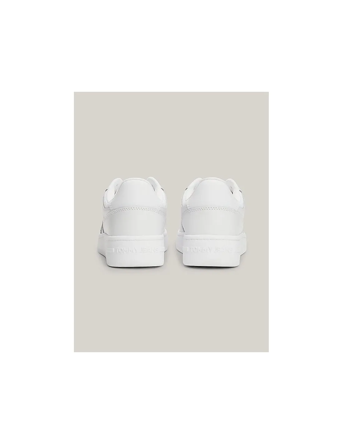 Zapatillas de piel finamente dentadas de Tommy Jeans