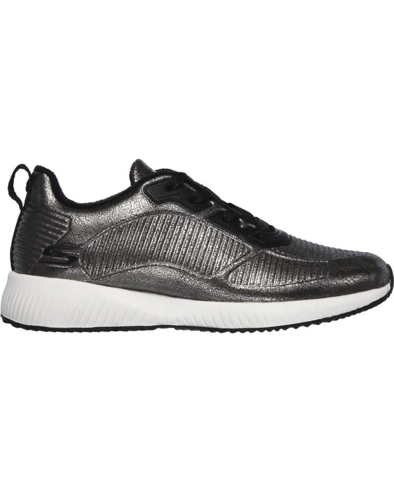 ZAPATILLAS DEPORTE SKECHERS  DE MUJER BOBS SQUAD2 SPARKLE  PLATA