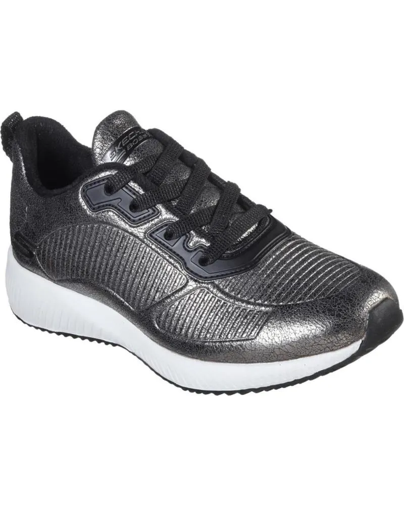 ZAPATILLAS DEPORTE SKECHERS  DE MUJER BOBS SQUAD2 SPARKLE  PLATA