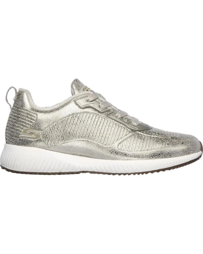 ZAPATILLAS DEPORTE SKECHERS  DE MUJER BOBS SQUAD2 SPARKLE  PLATINO