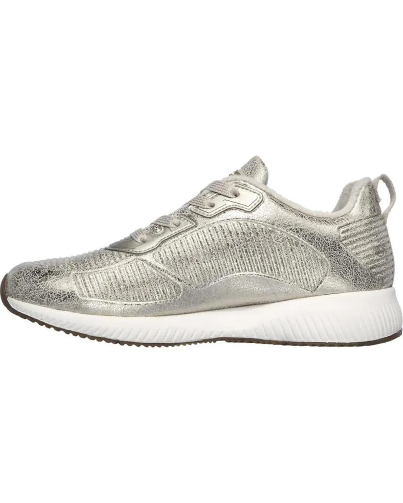 ZAPATILLAS DEPORTE SKECHERS  DE MUJER BOBS SQUAD2 SPARKLE  PLATINO