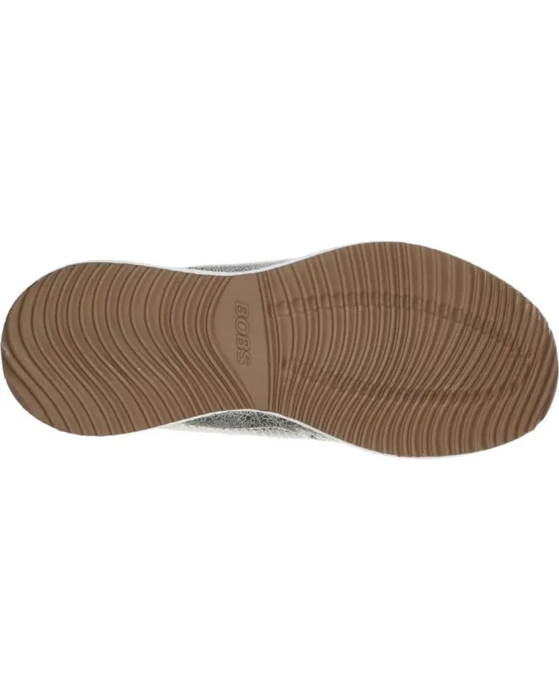ZAPATILLAS DEPORTE SKECHERS  DE MUJER BOBS SQUAD2 SPARKLE  PLATINO