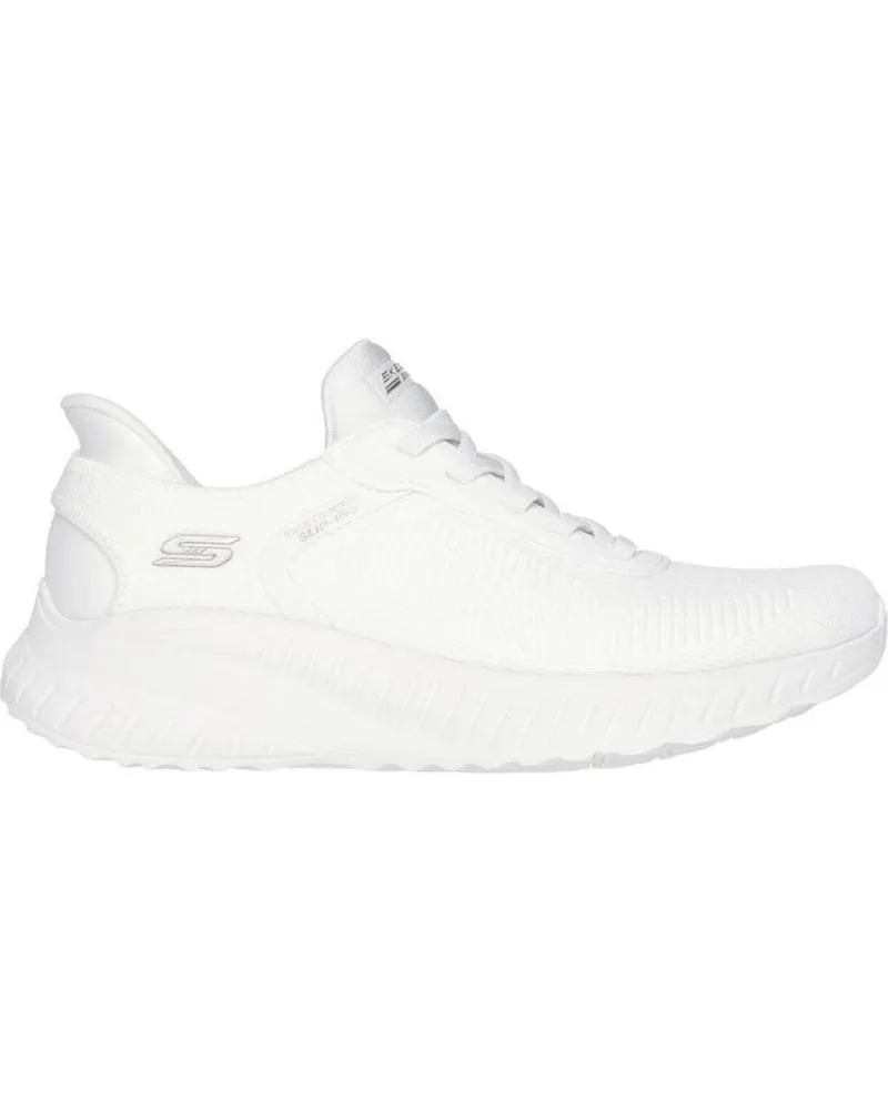 ZAPATILLAS DEPORTE SKECHERS  DE MUJER ZAPATILLA SLIPINS MUJER BOBS SQUAD BLANCA 117497OFWT  BLANCO