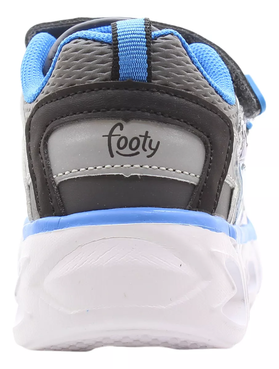 Zapatillas Deportivas Footy Shark Luces Niños Hi767 Carg