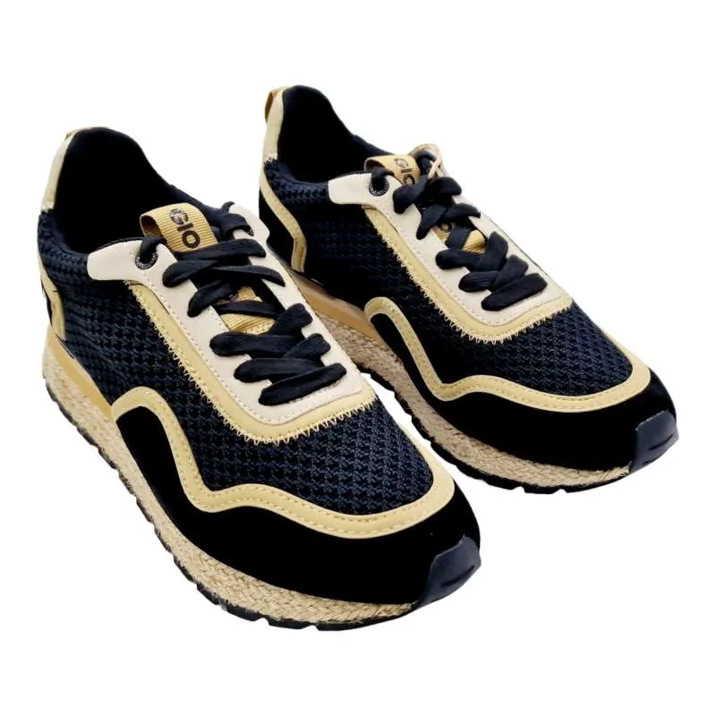 ZAPATILLAS MUJER GIOSEPPO SUELA YUTE NEGRO